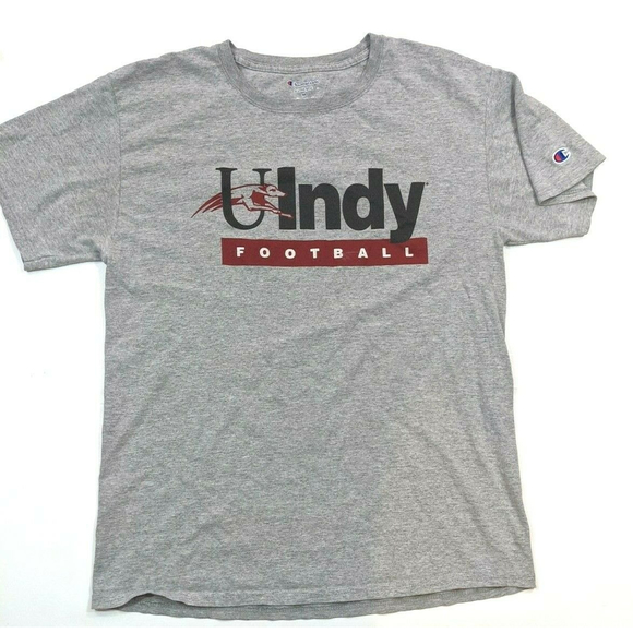 Champion Other - Champion University of Indianapolis U Indy Greyhounds Football Tee Tshirt Gray M